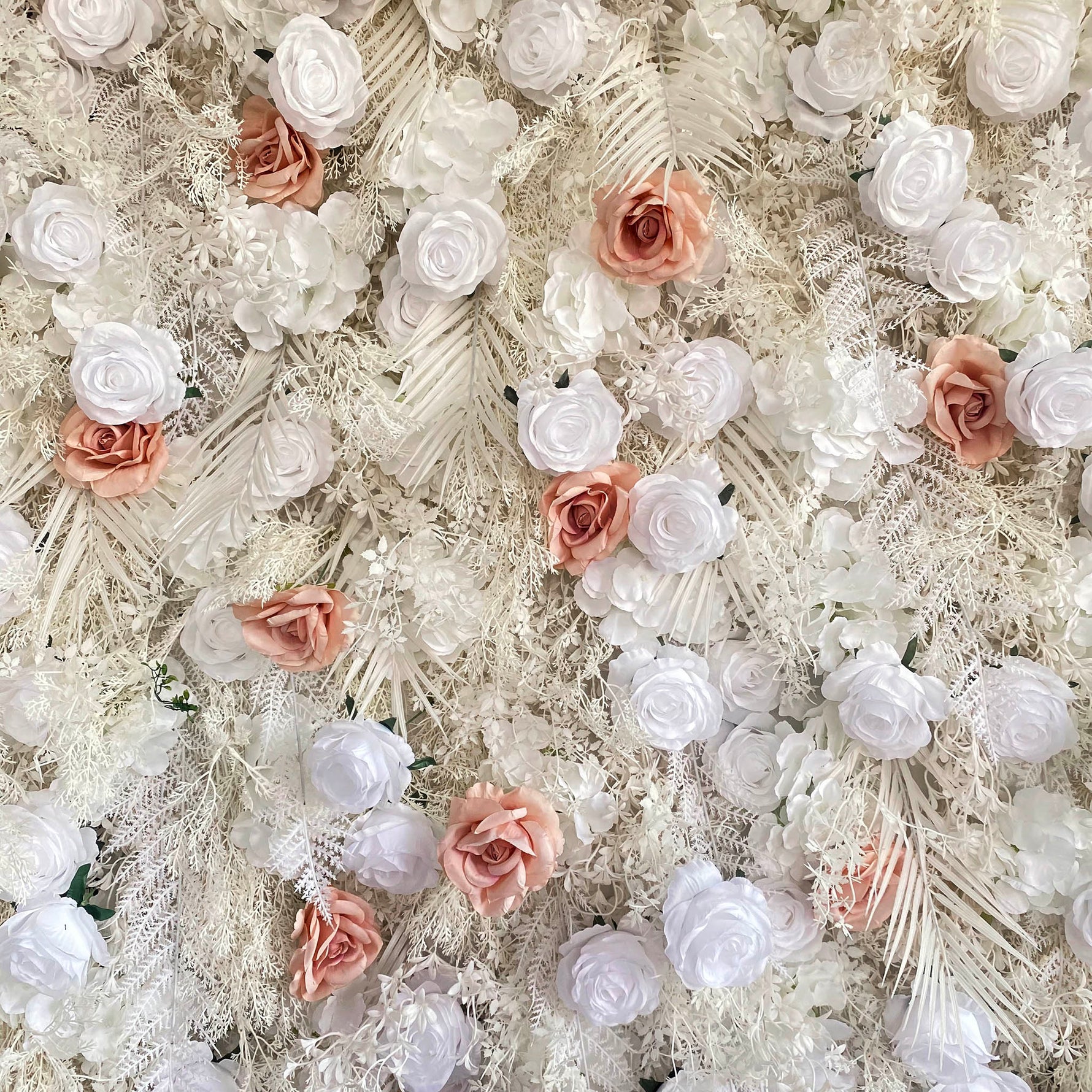 Aliflowers 5D White Pampas Grass Flower Curtain Wall Decoration ALFWL173