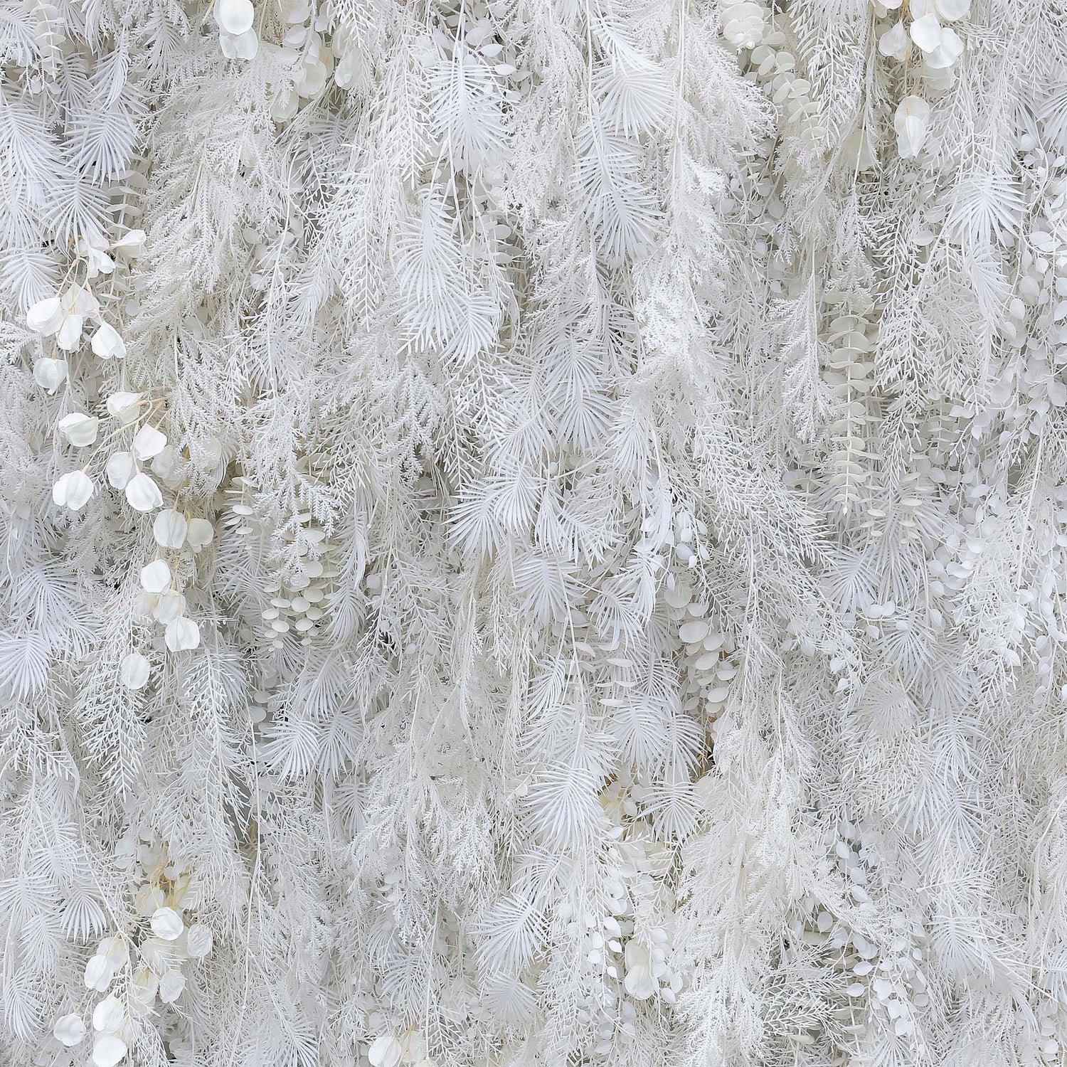Aliflowers White Mist Handmade Hanging Flower Wall Backdrop Decor ALFWL124 - Ali Flowers