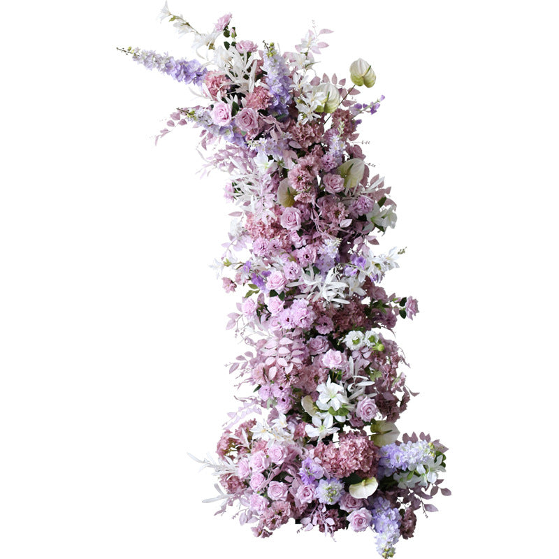 Aliflowers Lavender Purple Delphinium Wedding Horn Arch ALFAC002 - Ali Flowers