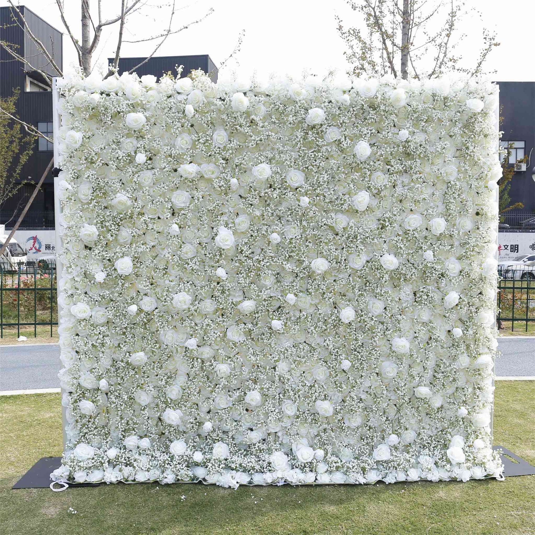 Aliflowers 5D Baby's Breath Flower Wall for Bridal Shower ALFWL073 - Ali Flowers