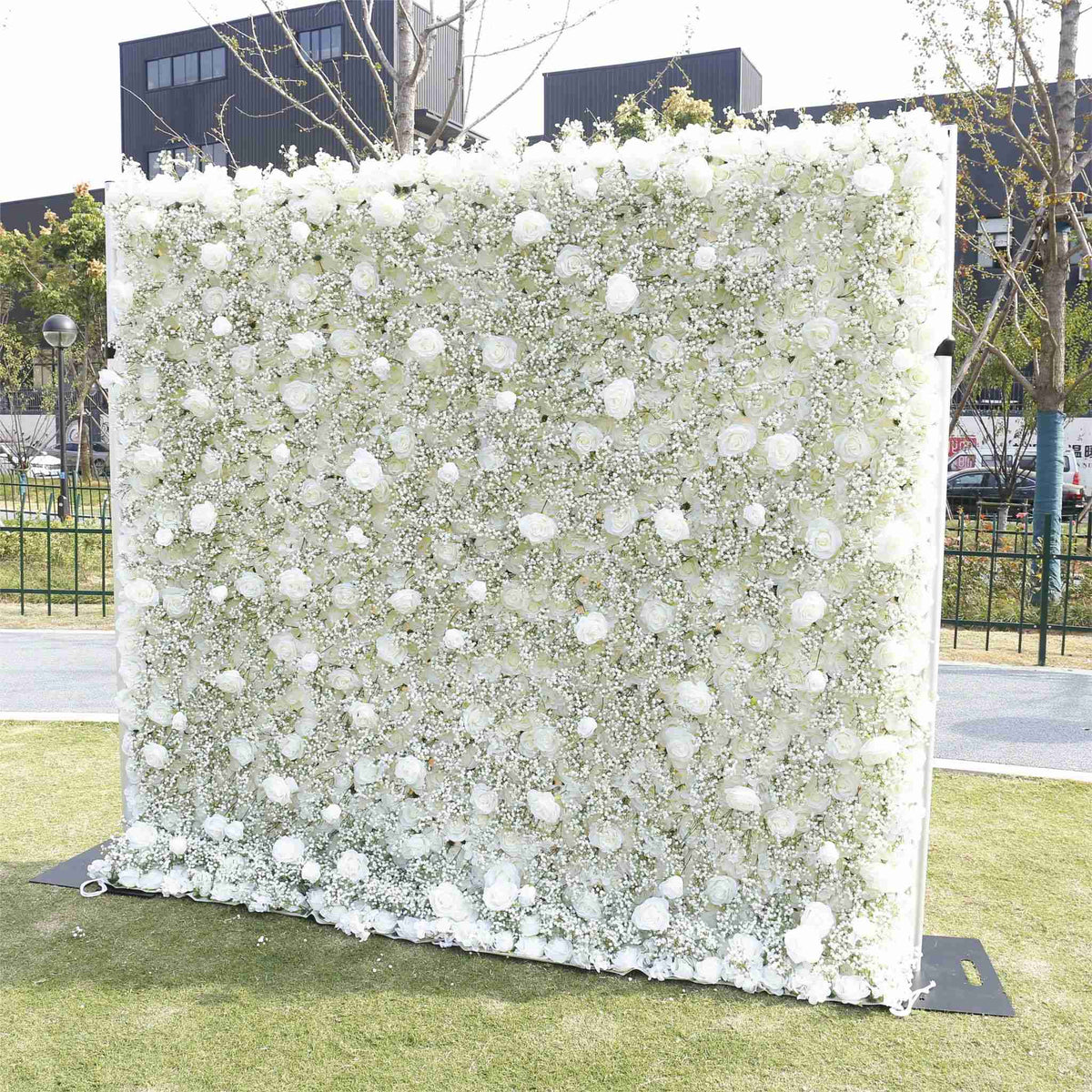 Aliflowers 5D Baby's Breath Flower Wall for Bridal Shower ALFWL073 - Ali Flowers