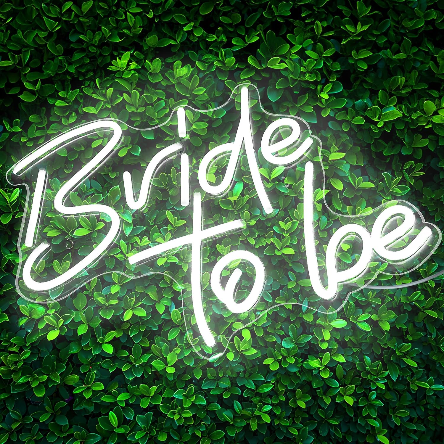 12x15 Inches Bride To Be Neon Sign White LED Light for Bachelorette Party & Wall Decor - Ali Flowers