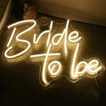 12x15 Inches Bride To Be Neon Sign White LED Light for Bachelorette Party & Wall Decor - Ali Flowers