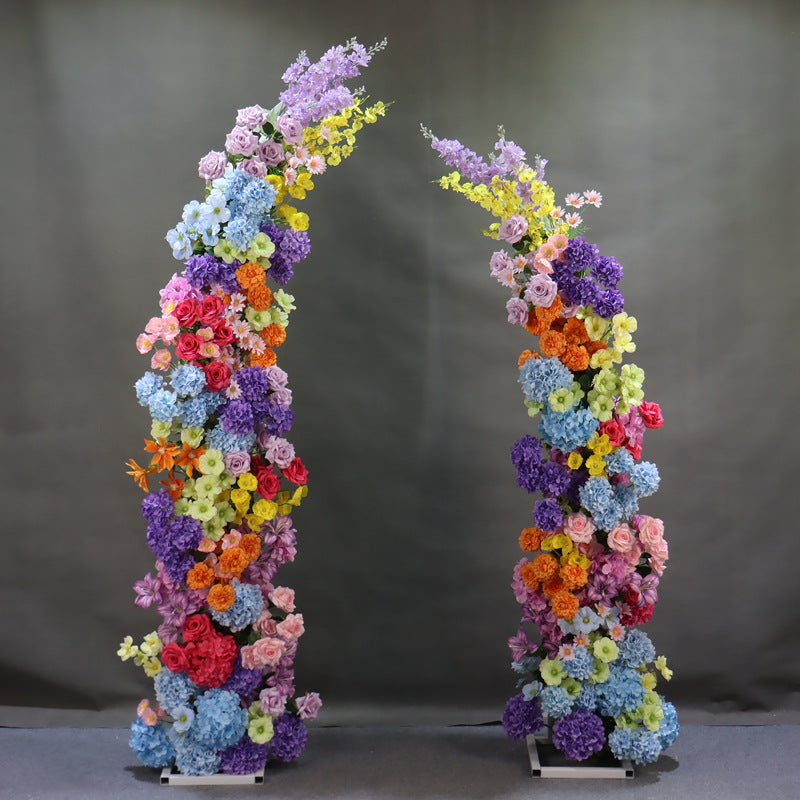 Aliflowers Candy Flowers Artificial Flower Horn Arch Backdrop ALFAC020