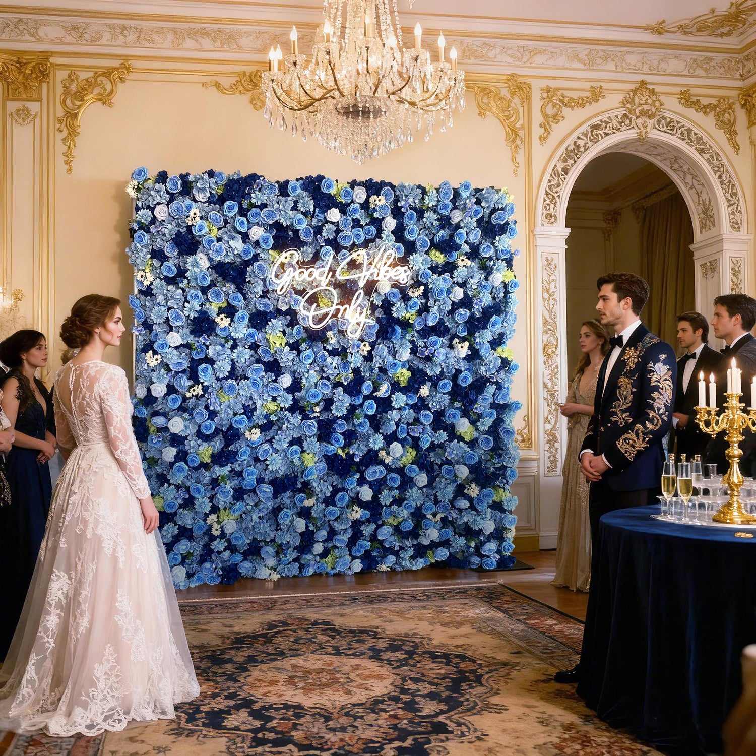 Blue Flower Wall Ali Flowers Blue Flower Wall Ali Flowers