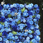 Ali Flowers 5D Artificial Silk Cerulean Sky Rose Flower Wall For Wedding Decoration ALFWL016 - Ali Flowers