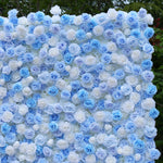 Ali Floweers 5D Cinderella Blue Rose Flower Wall for Wedding Event Decoration ALFWL017 - Ali Flowers