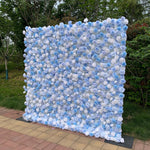 Ali Floweers 5D Cinderella Blue Rose Flower Wall for Wedding Event Decoration ALFWL017 - Ali Flowers