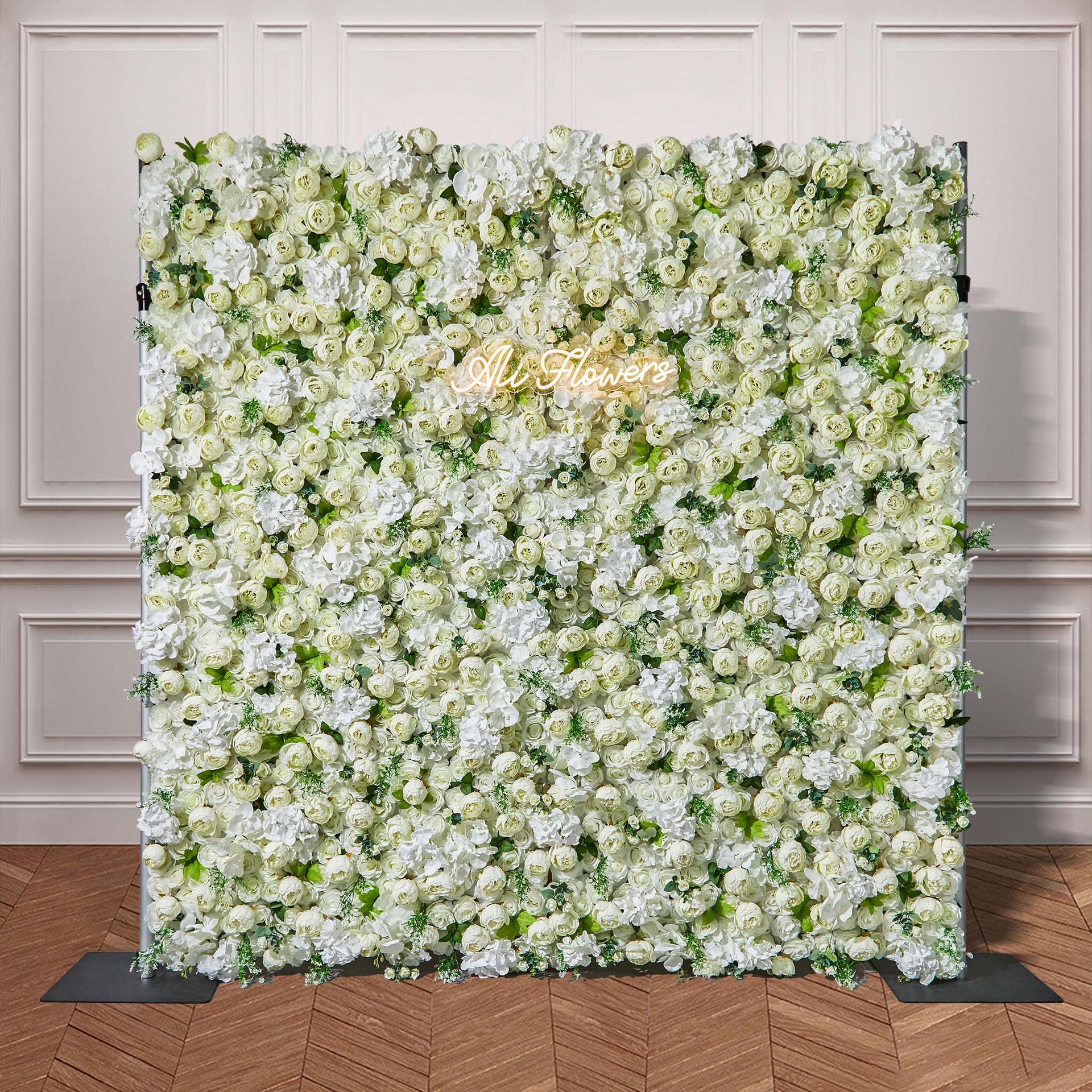 Luxurious Peony Flower Wall Warm Romantic Backdrop Elegant Wedding ALFWL148