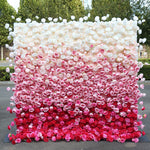 Ali Flowers 5D Gradient Color Artificial Simulation Flower Wall for Wedding Stage Decoration ALFWL018 - Ali Flowers