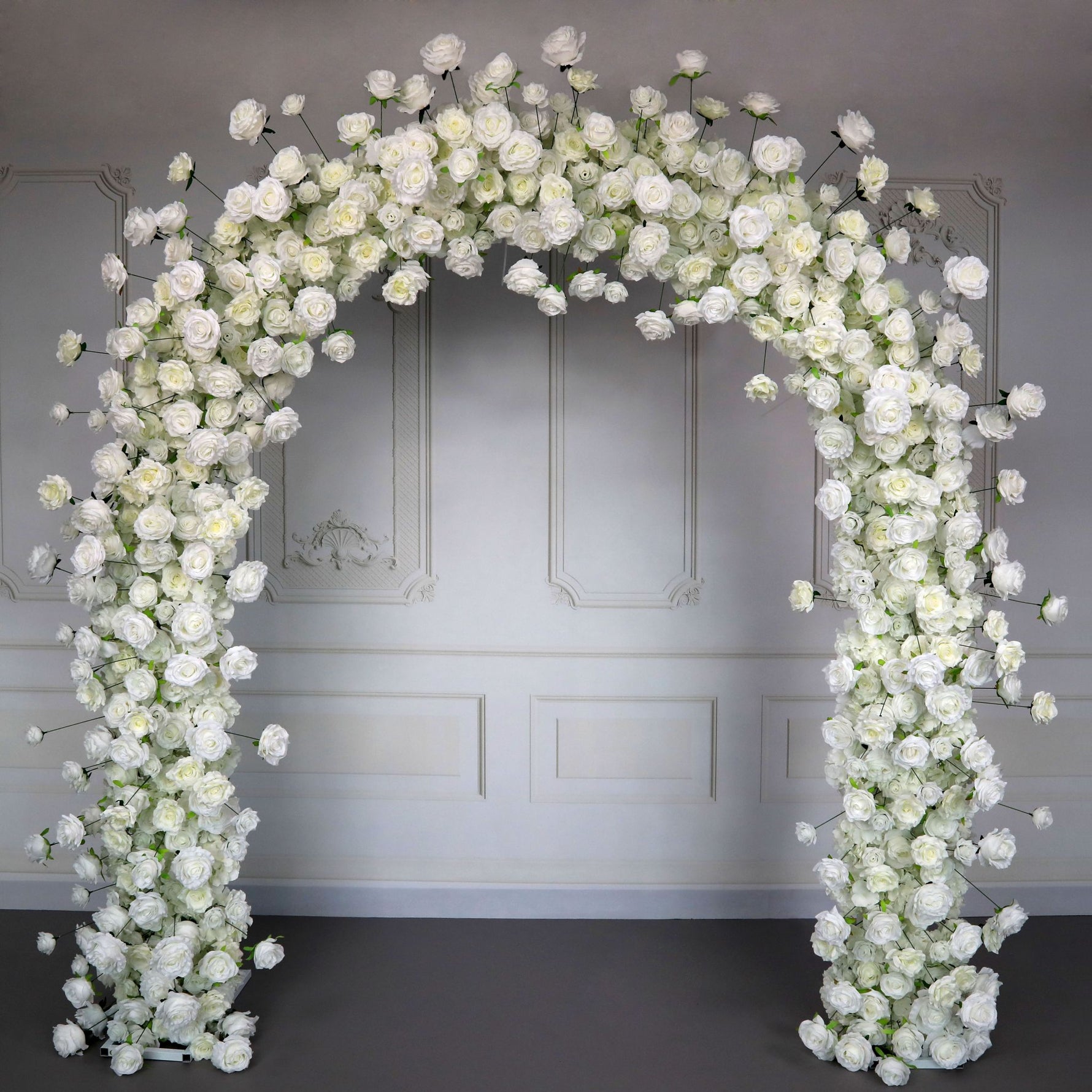 Aliflowers Square Wedding Arch with Artificial Flowers & Engagement Decorations – Perfect Backdrop for Weddings - Ali Flowers