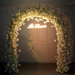 Aliflowers Square Wedding Arch with Artificial Flowers & Engagement Decorations – Perfect Backdrop for Weddings - Ali Flowers