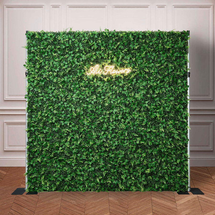 Artificial grass wall backdrop