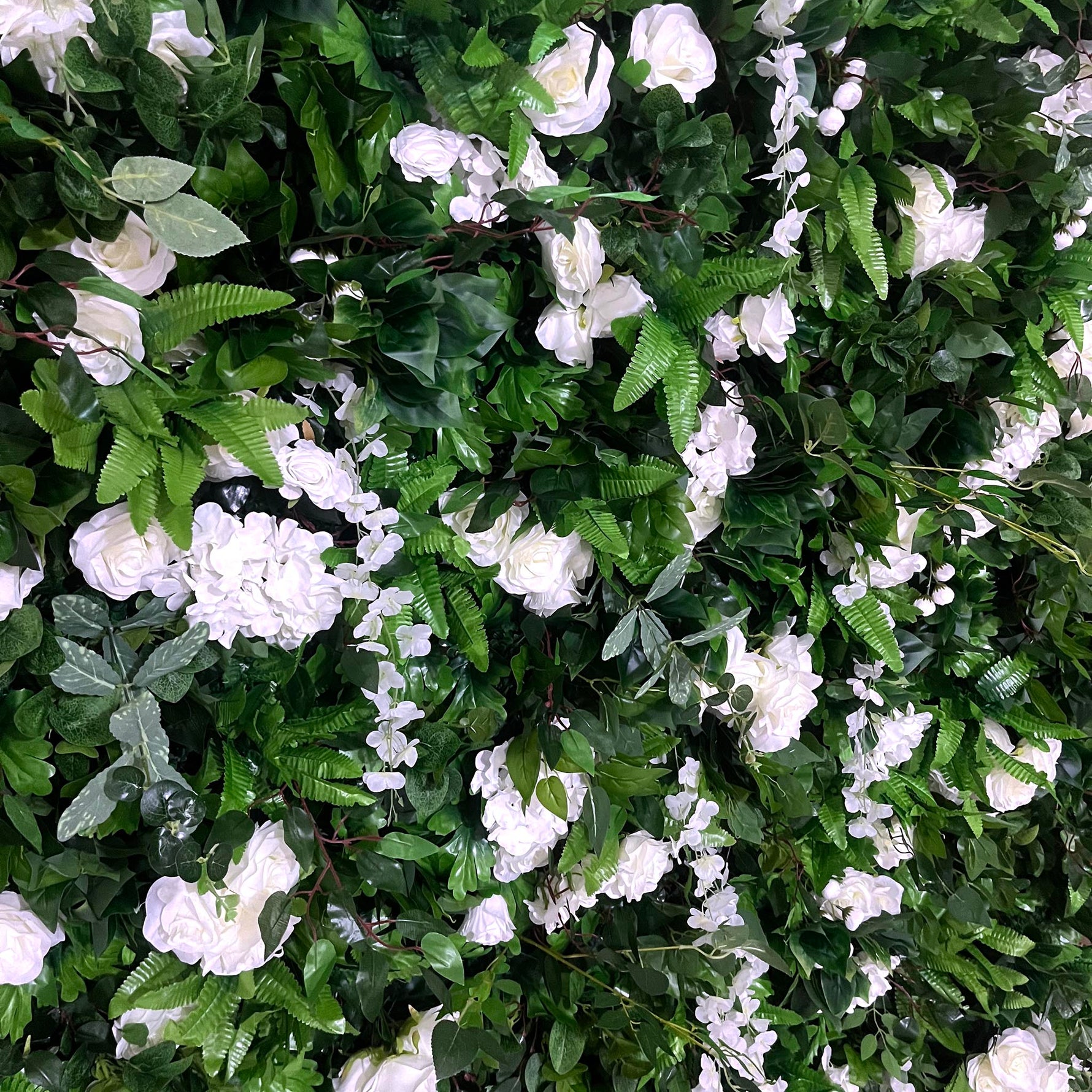 Aliflowers Luxury Green Plants Leaves with Hang flowers for Outdoor Wedding Green Backdrop ALFWL109 - Ali Flowers