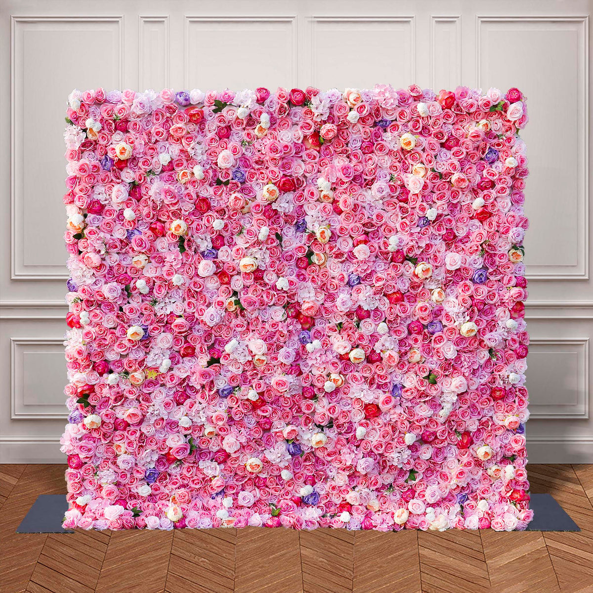 3D Hot Pink Flowers for Wall Wedding Decorative ALFWL045 - Ali Flowers