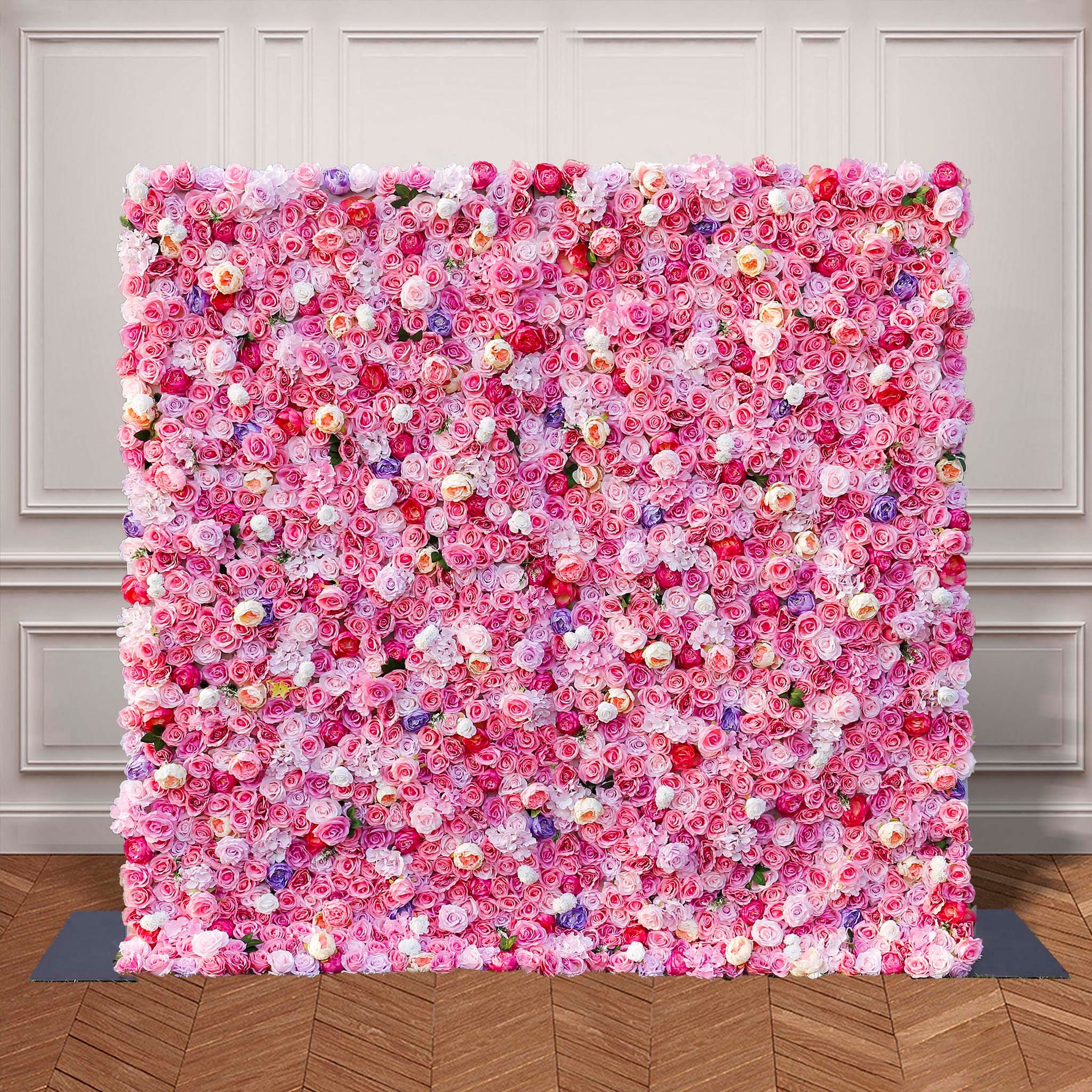 3D Hot Pink Flowers for Wall Wedding Decorative ALFWL045 - Ali Flowers