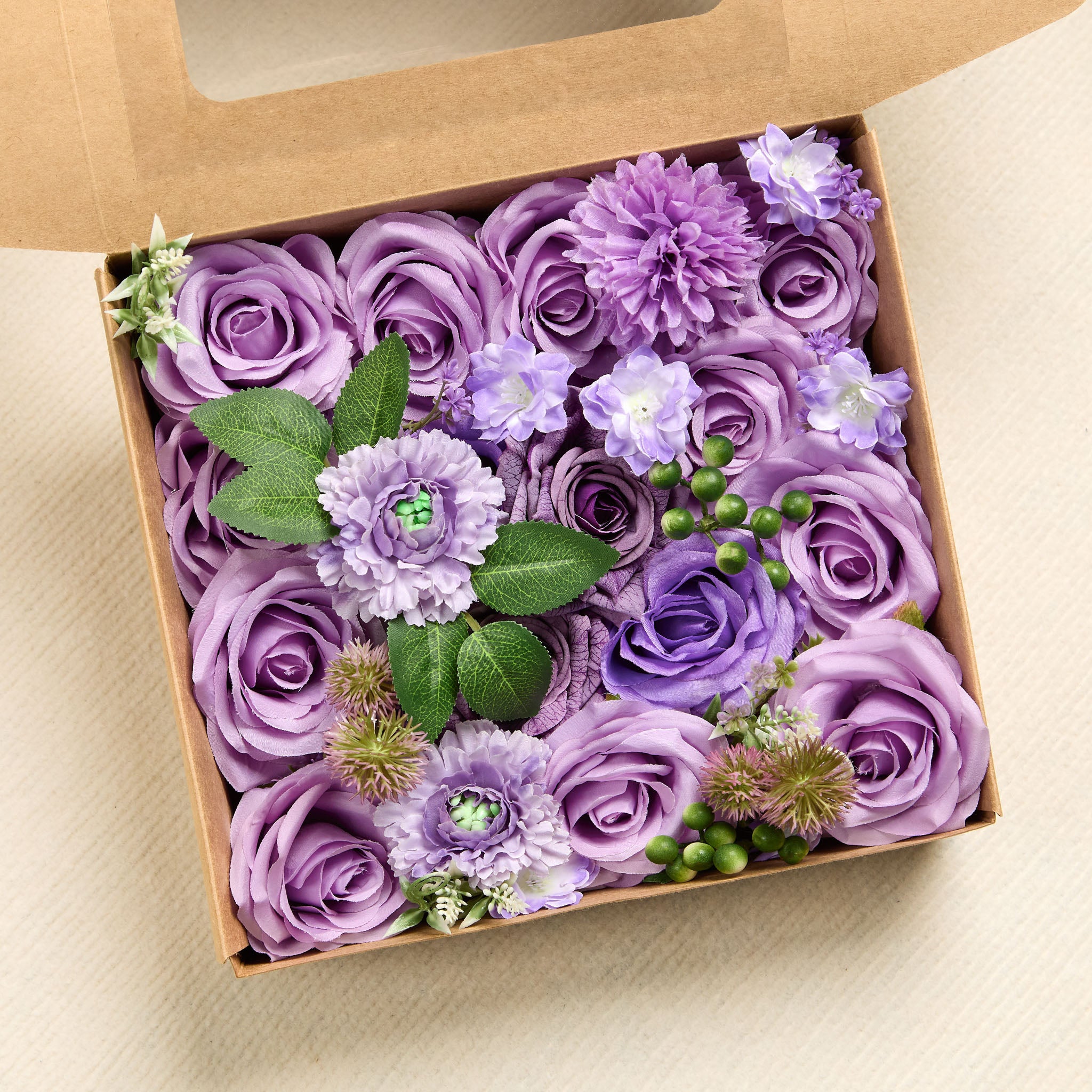 Light Rose Wedding Accessories Flower Box – Romantic DIY Floral Decor ...