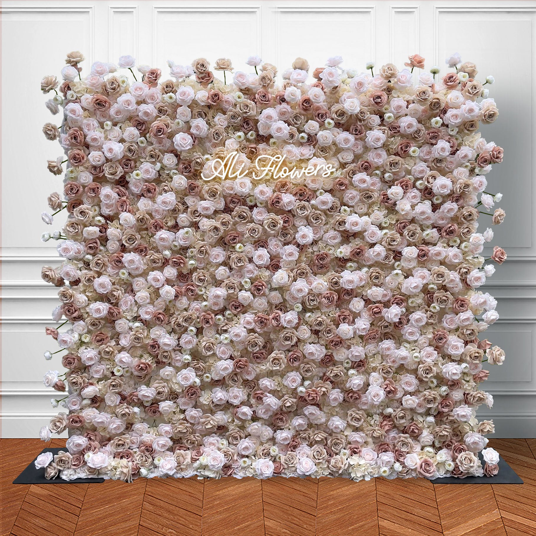 5D Light Silk Flower Wall Backdrop Wedding Event Party ALFWL019