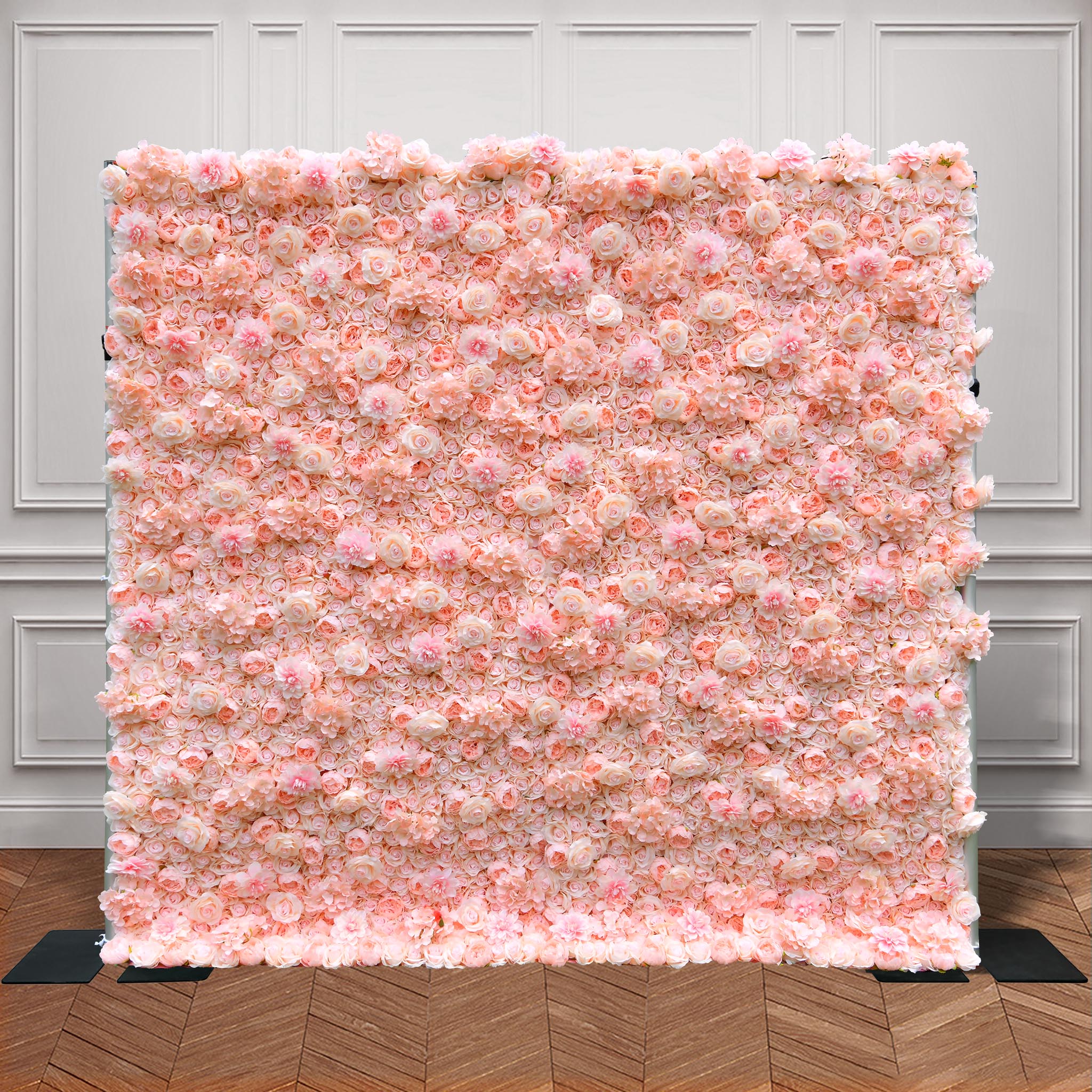 Backdrop Rosa Hydrangea Rose Dalia Curtain Pink 2D Flower Wall Backdrop – Ali Flowers
