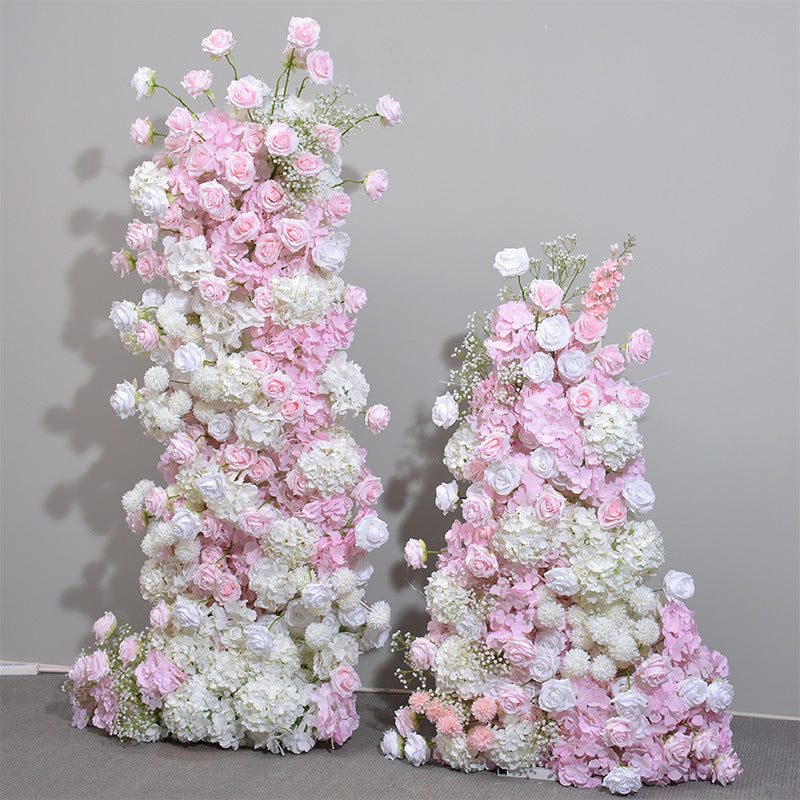 aliflowers-pink-and-white-rose-wedding-floor-flower-arch-kt-board-decoration-flower-row