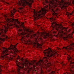 Aliflowers 3D Texture Pure Red Rose Cloth Roll Up Flowers Wall Backdrop ALFWL085 - Ali Flowers