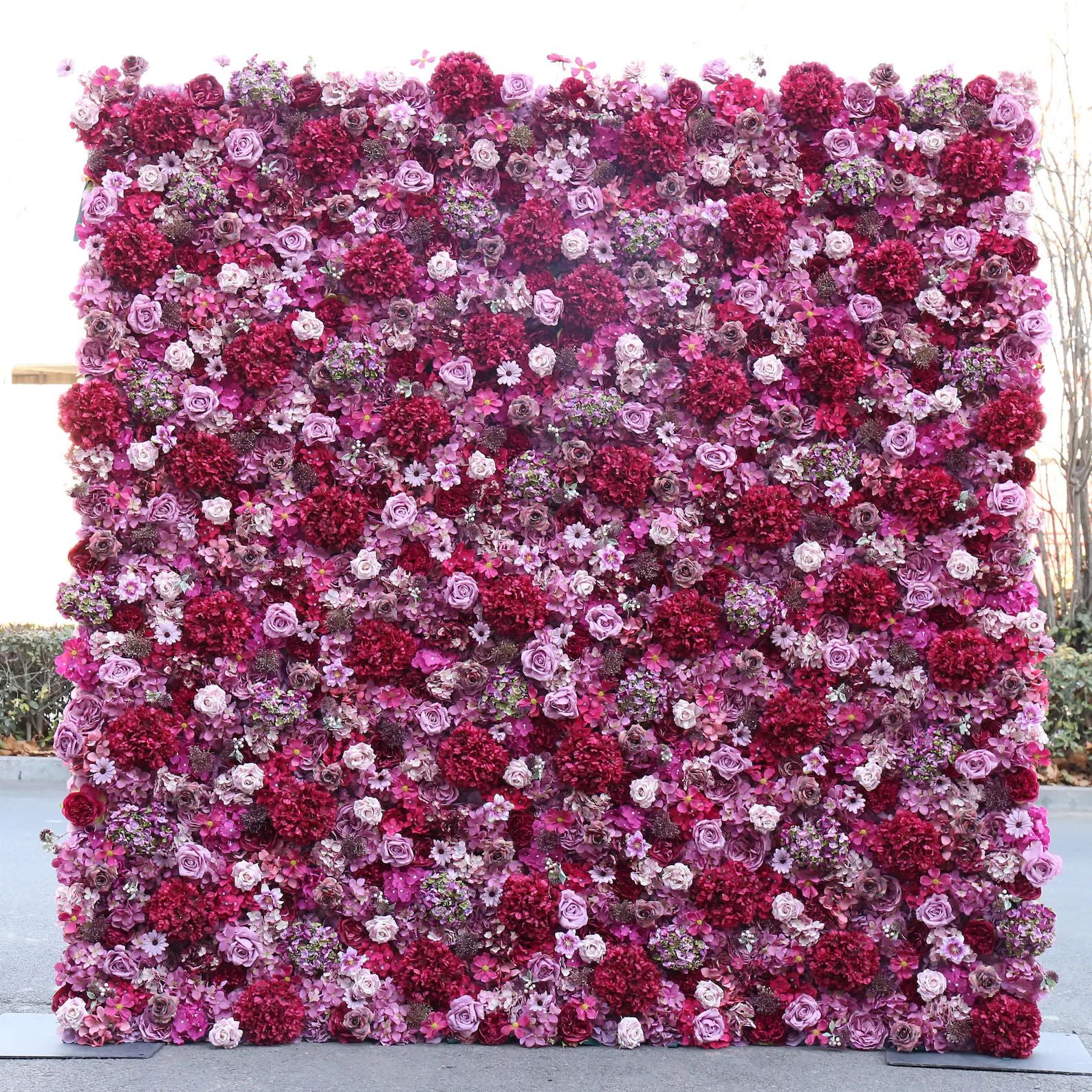 Ali Flowers 5D Luxury Cloth Piaget Eternal Rose Flower Wall For Wedding Party Event Panel ALFWL022 - Ali Flowers