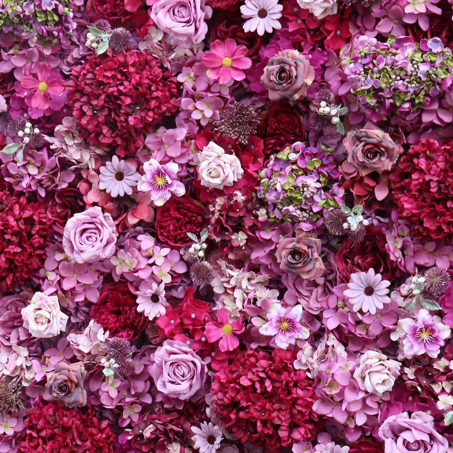 Ali Flowers 5D Luxury Cloth Piaget Eternal Rose Flower Wall For Wedding Party Event Panel ALFWL022 - Ali Flowers