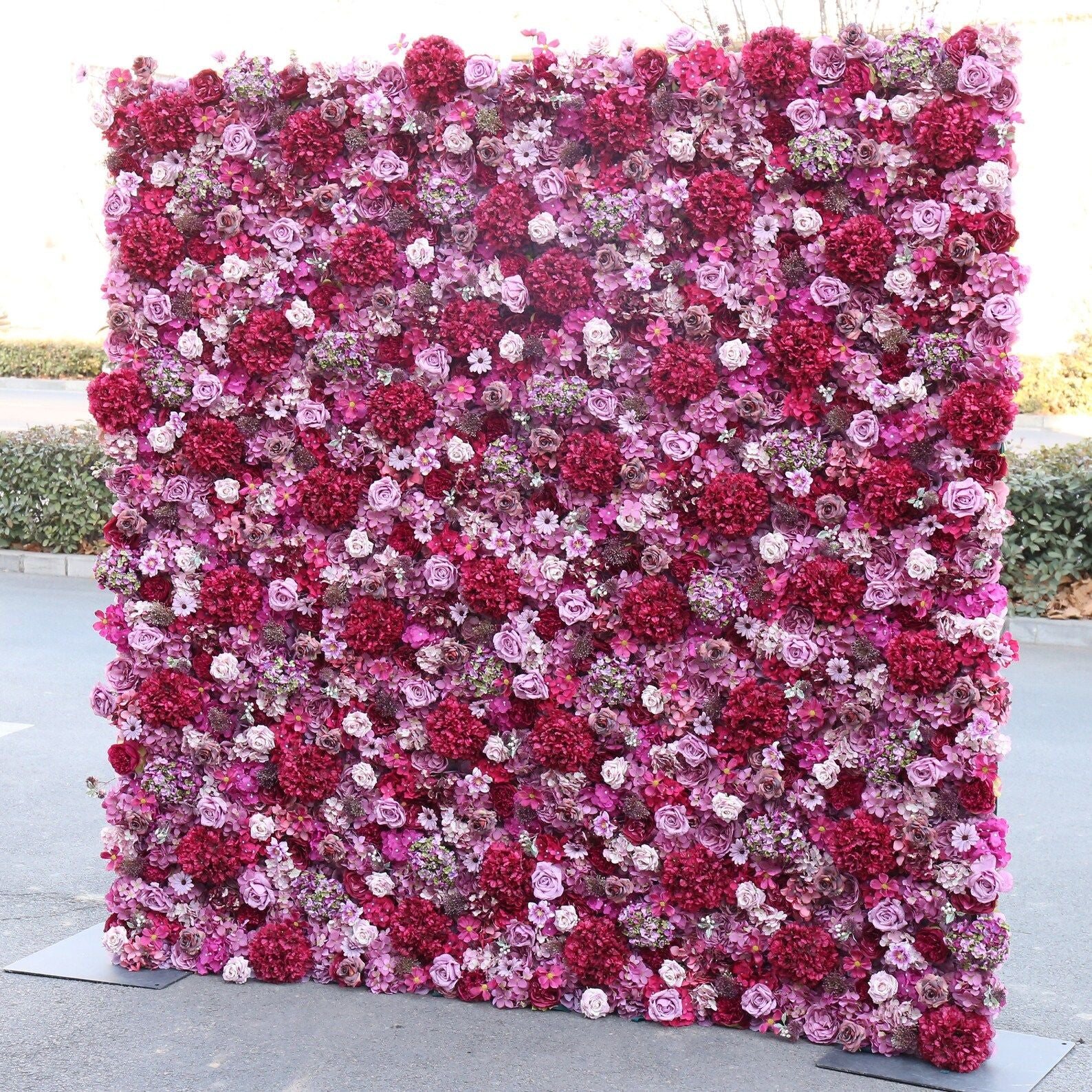 Ali Flowers 5D Luxury Cloth Piaget Eternal Rose Flower Wall For Wedding Party Event Panel ALFWL022 - Ali Flowers