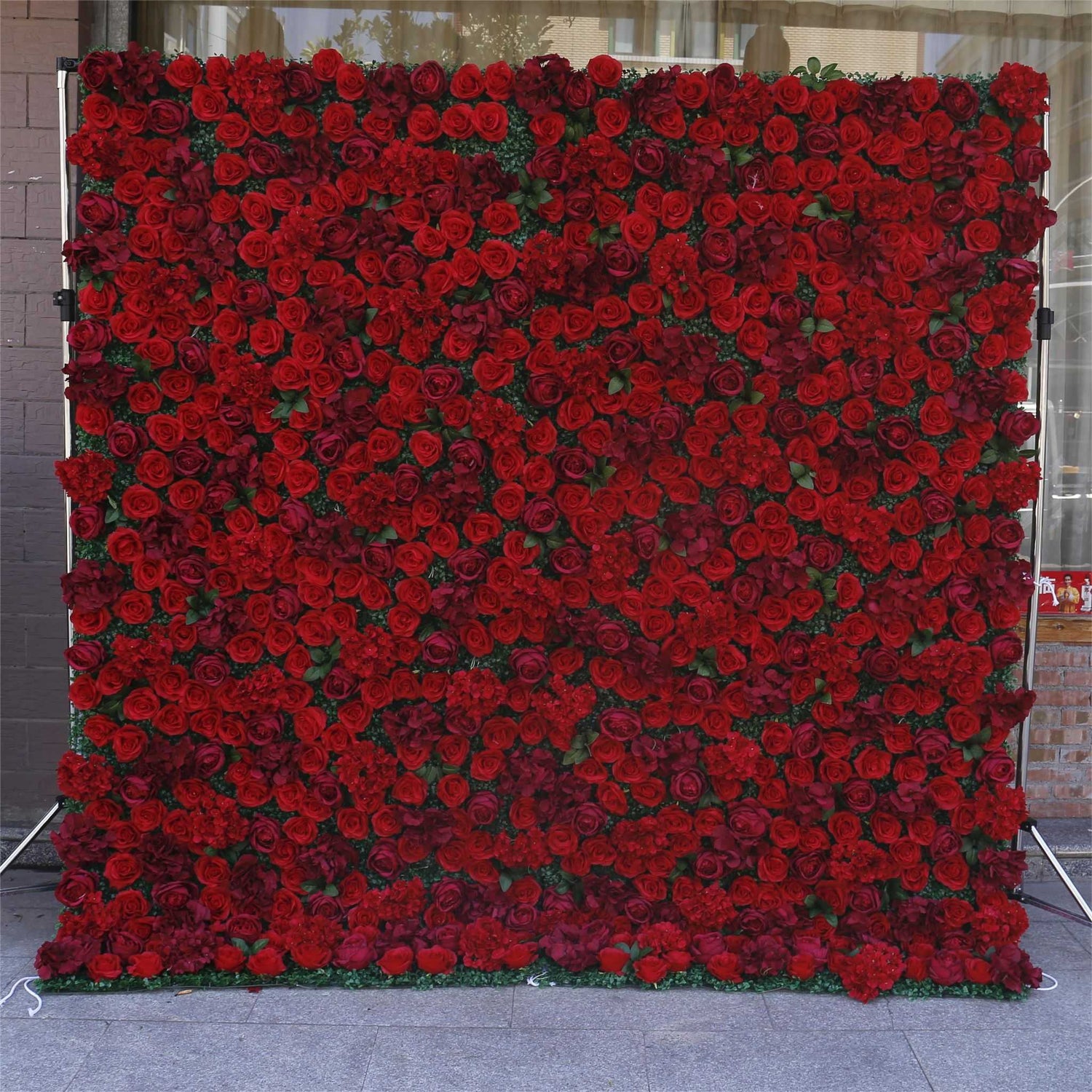 Aliflowers Rose Wall Wedding Backdrop Decor Marriage Props ALFWL064 - Ali Flowers