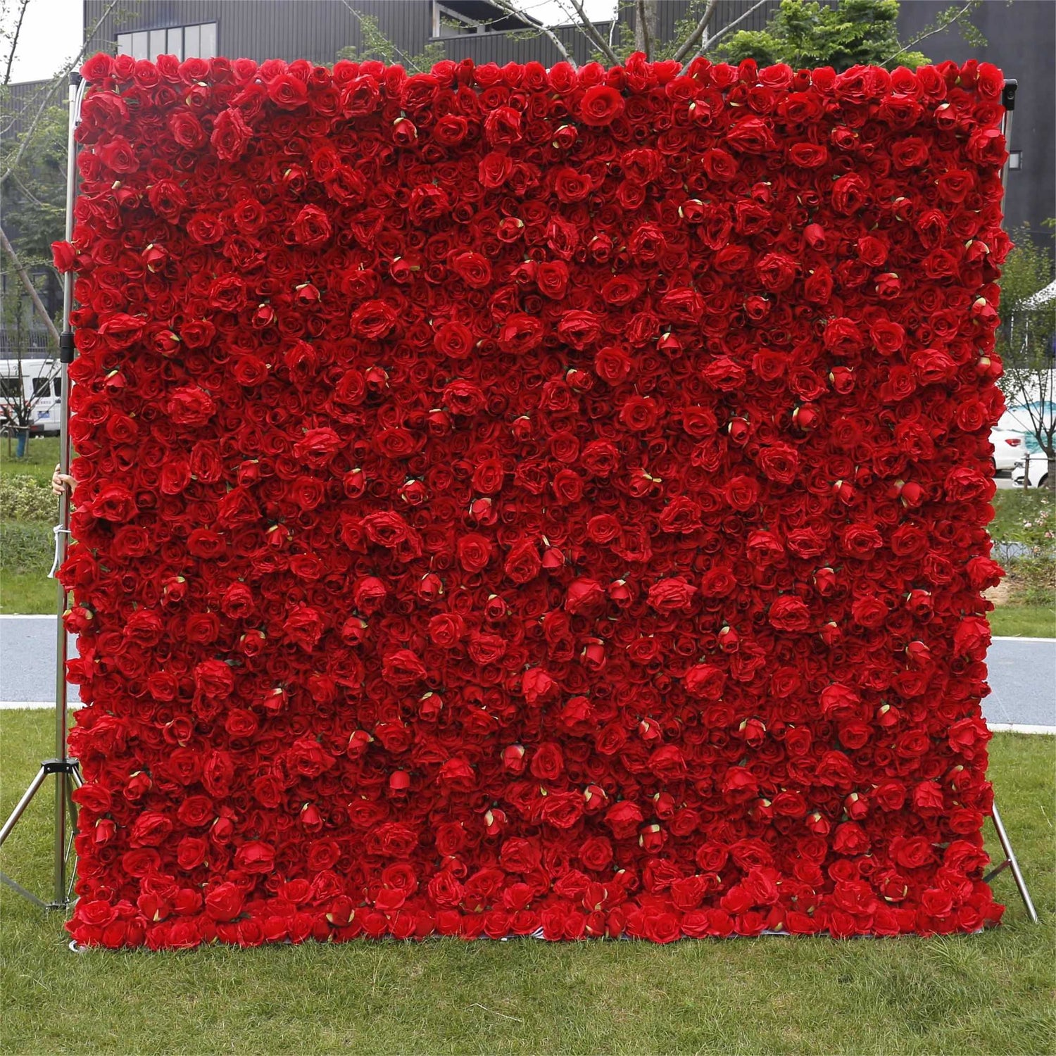 Aliflowers Red Rose 3D Wedding Flower decor Wall Prop ALFWL061 - Ali Flowers