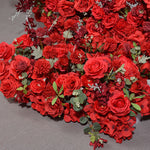 Aliflowers 5D Hot Red Anna Rose for Wedding backdrop Heart Arch ALFAH006 - Ali Flowers