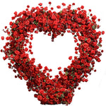 Aliflowers 5D Hot Red Anna Rose for Wedding backdrop Heart Arch ALFAH006 - Ali Flowers