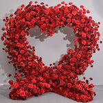 Aliflowers Artificial flower 5D Red Rose Valentine's Day Heart Arch ALFAH004 - Ali Flowers