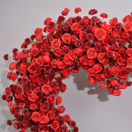 Aliflowers Artificial flower 5D Red Rose Valentine's Day Heart Arch ALFAH004 - Ali Flowers