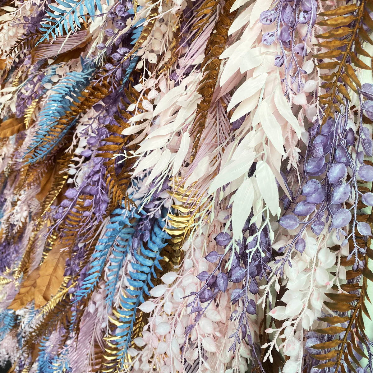 Aliflowers Retro Pampas Grass Flower Wall Outside Backdrop ALFWL123 - Ali Flowers