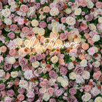 Ali Flowers 5D Silk Rose Flower Panel Backdrop Wedding Stage Decorative Curtain Artificial Flower Wall ALFWL009 - Ali Flowers