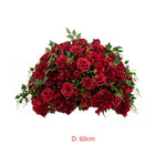 Ali Flowers Red Color Silk Flower Ball Centerpieces for Table Decor ALFBL004 - Ali Flowers