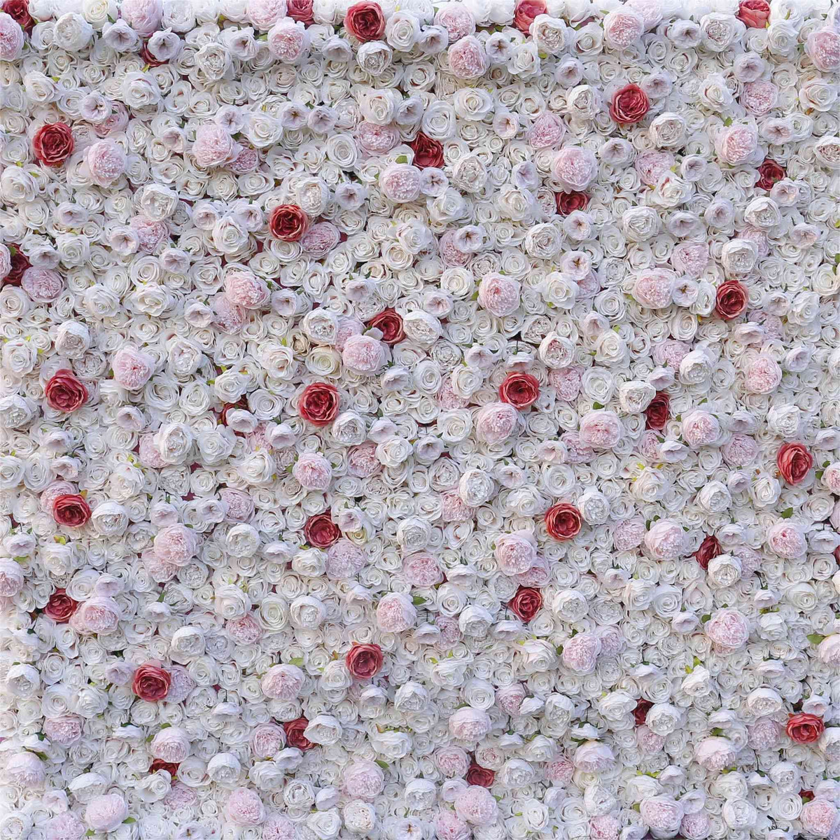 Aliflowers 3D Wave Point Rose Peony White Flower Wall ALFWL071 - Ali Flowers