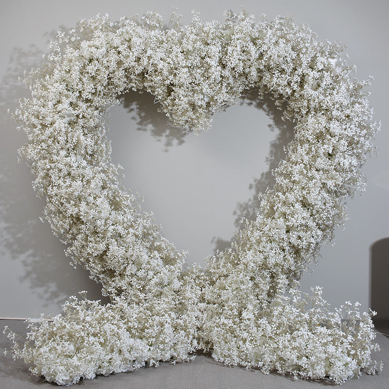 Aliflowers Hydrangea with Baby's breath Wedding Arrangement Decor Heart Arch ALFAH008 - Ali Flowers