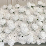 Aliflowers White Fabric Artificial Flower Wall Arch Wedding Birthday Party Decoration GM010