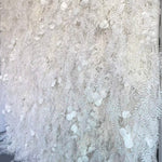 Ali Flowers Wedding Feather Backdrop Decoration 3D Artificial Silk Roll Up Cloth Fabric Net Flower Wall Background Props ALFWL012 - Ali Flowers