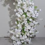 Aliflowers 5D White Rose Floral Arrangement Arch Arrangement Backdrop for Wedding - Ali Flowers