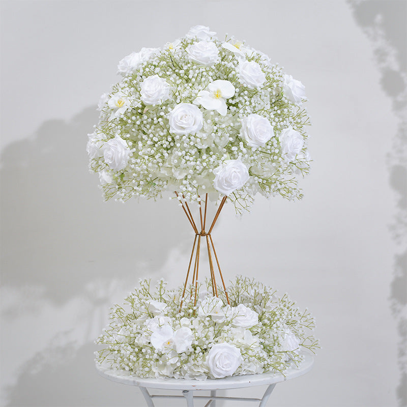 Aliflowers Baby's Breath Series Wedding Backdrop Arch Frame ALFAD002 - Ali Flowers