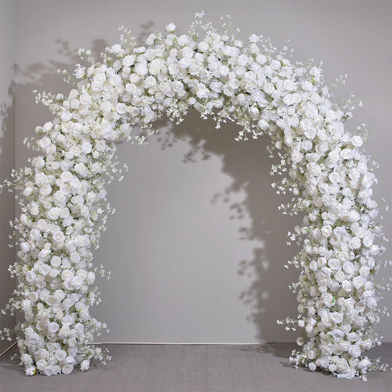 Aliflowers White Rose Series with Bell flower Arch for Wedding Valentine's Day ALFAD003 - Ali Flowers