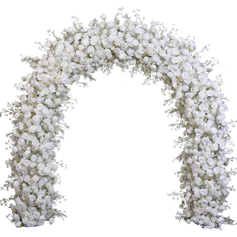 Aliflowers White Rose Series with Bell flower Arch for Wedding Valentine's Day ALFAD003 - Ali Flowers