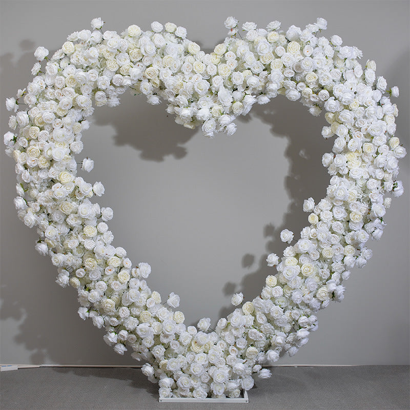 Aliflowers White Rose Series Heart Arch for Wedding Decorations ALFAH001 - Ali Flowers