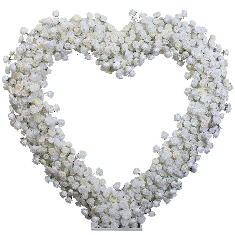 Aliflowers White Rose Series Heart Arch for Wedding Decorations ALFAH001 - Ali Flowers