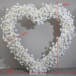 Aliflowers White Rose Series Heart Arch for Wedding Decorations ALFAH001 - Ali Flowers